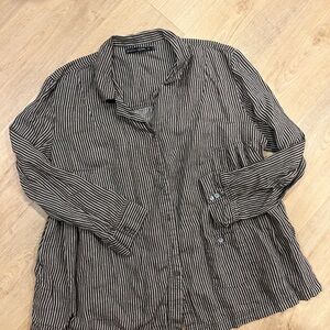 Gundrun Sjoden Striped Button-Up Shirt